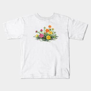 October 16th birthday flower Kids T-Shirt